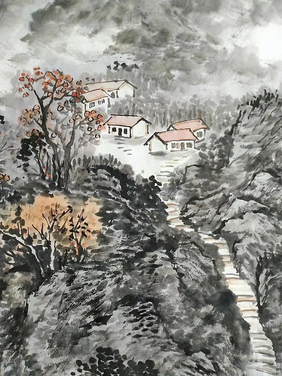 职业书画家 于恩沛 山居秋意