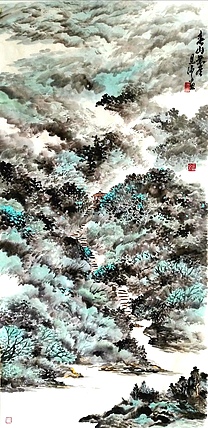 职业书画家 于恩沛 春山无尽