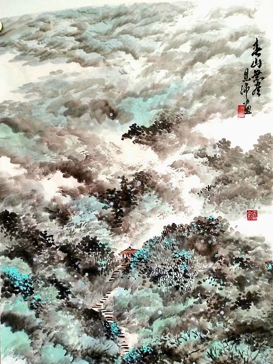 职业书画家 于恩沛 春山无尽