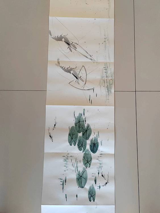 静心虾屋主人 中国书画家协会会员司卫兵【荷塘清趣图】