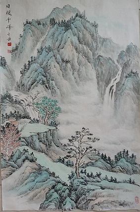 周植筠 日暖千峰