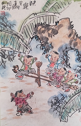 河北省美术家协会会员 侯同印 人物国画作品