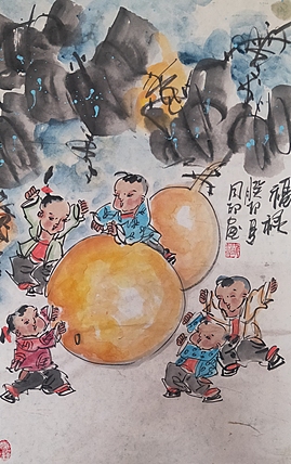 河北省美术家协会会员 侯同印 人物国画作品