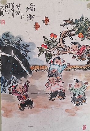 河北省美术家协会会员 侯同印 人物国画作品