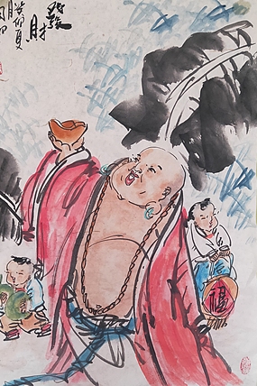 河北省美术家协会会员 侯同印 人物国画作品