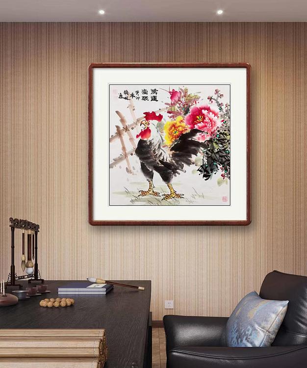 高晓林 （4210）国家一级美术师，江苏省美协会员，四尺斗方鸿运当头