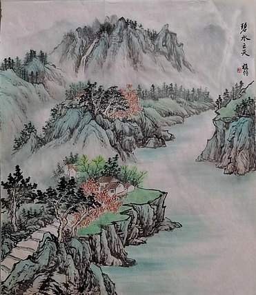 周植筠 碧水云天