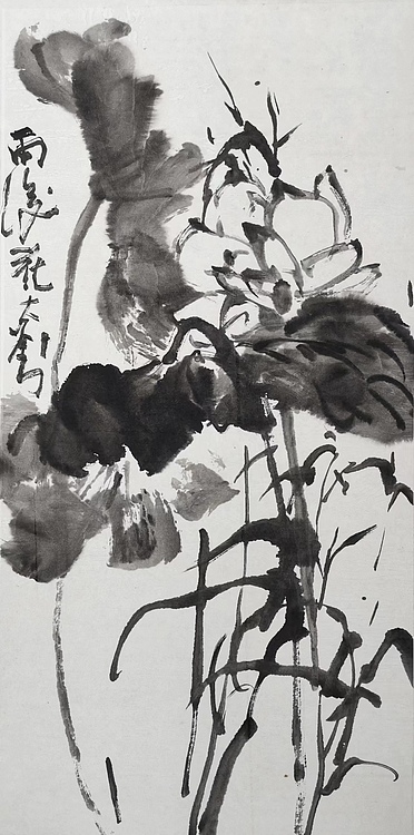 无 水墨荷花