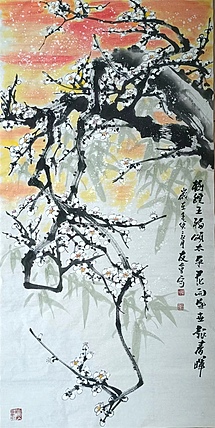 山东省美协会员 闫友会 精品白梅