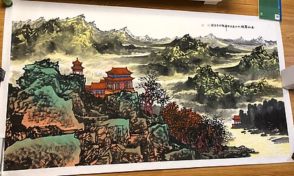 新疆美协年轻画家陈云辉16平尺已拖底