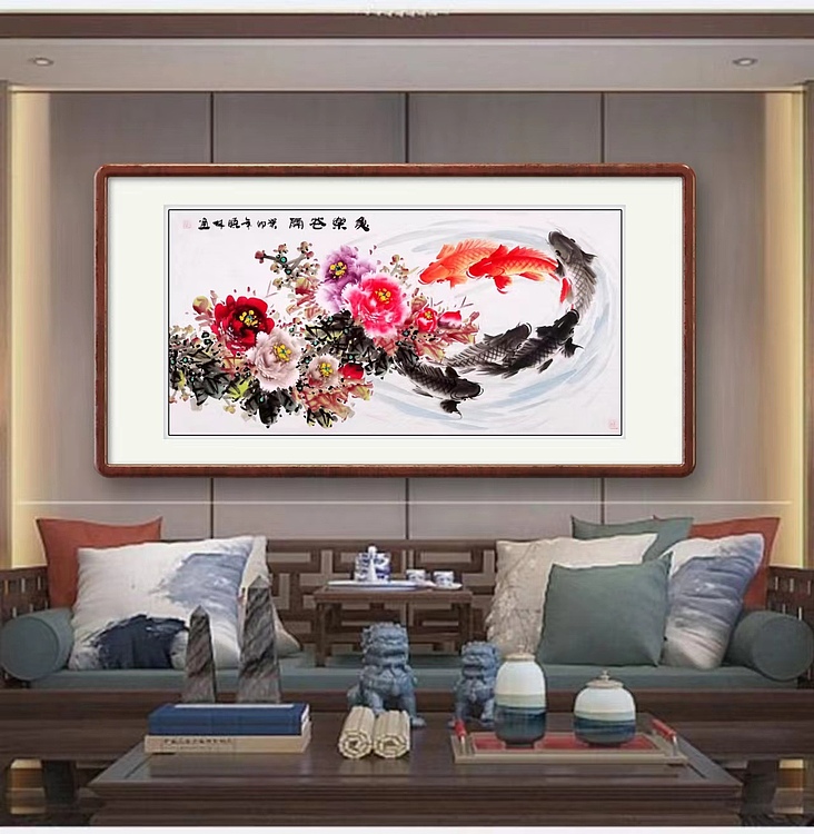 高晓林 （4234）江苏省美协会员，国家一级美术师《鱼乐花开》