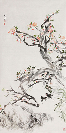 中国美术家协会会员 段东莲 国画 花鸟