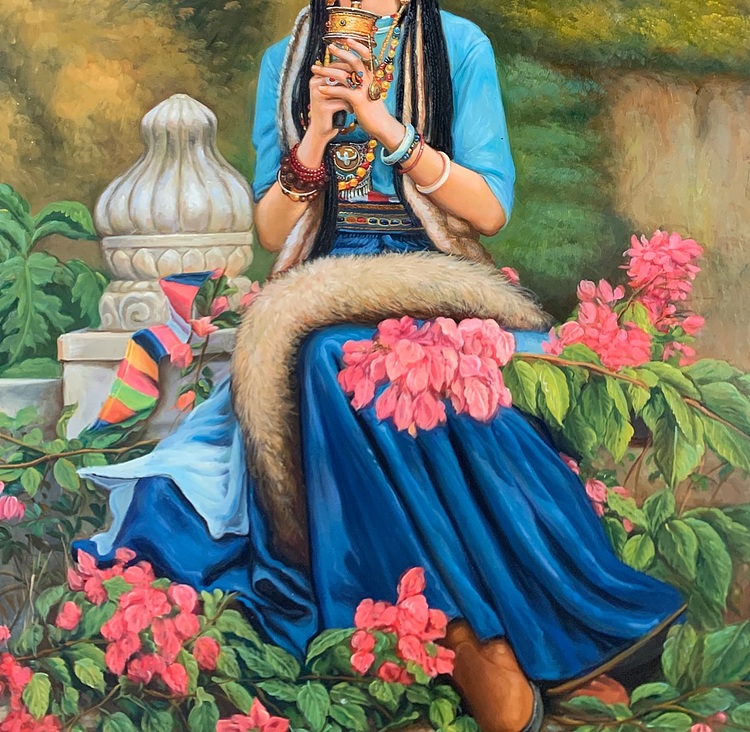 陈一茗 花丛中