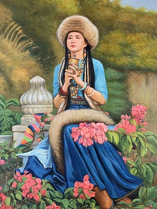 陈一茗 花丛中