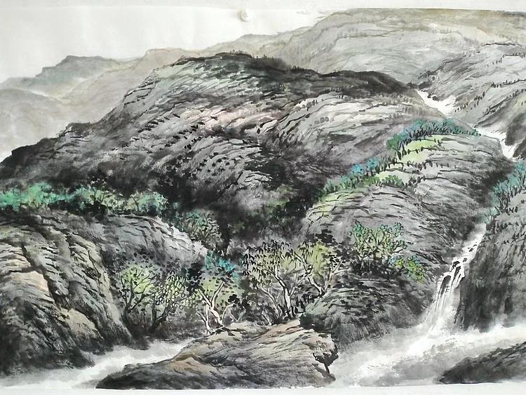 职业书画家 于恩沛 春山