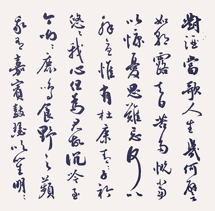 飞翔 曹操短歌行书法字画手写真迹名家作品名人收藏毛笔字书画行书定制