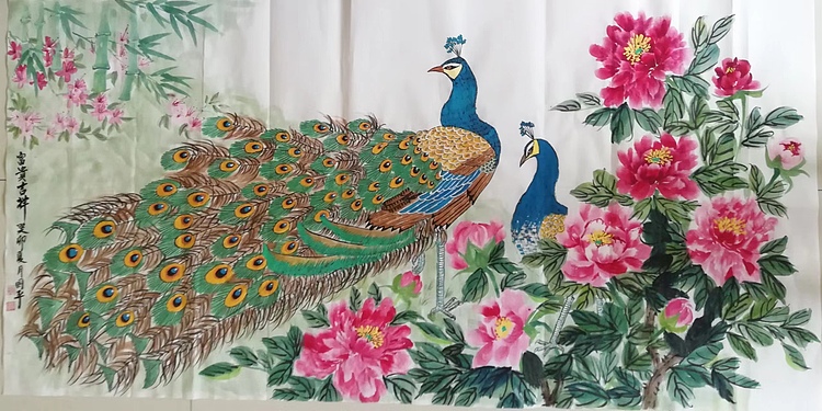 贺国平 国画（富贵吉祥）