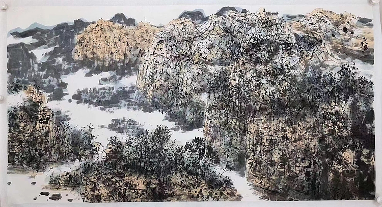 邵宝文    中国美术家协会会员   托裱