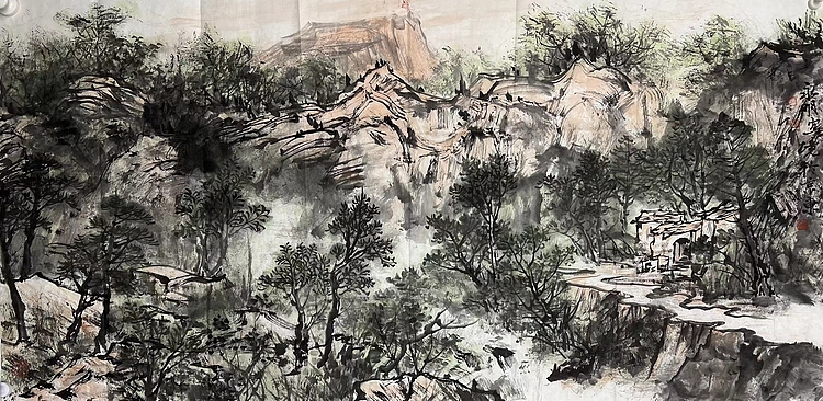 严永明    中国美术家协会会员   带合影
