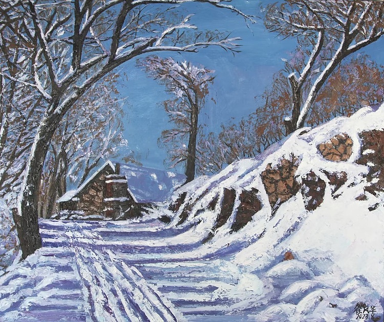 徐风华 核伙沟雪景系列之八
