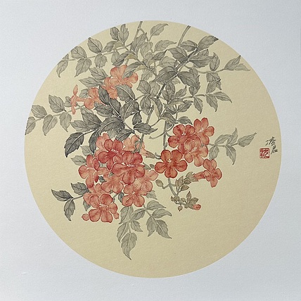 沈凌君 凌霄花