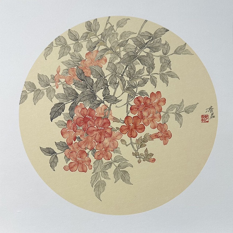 沈凌君 凌霄花