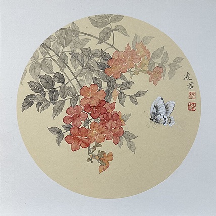 沈凌君 凌霄花