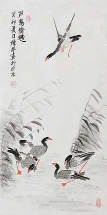七旬艺术家 中国老年书画研究会会员 郭栋梁