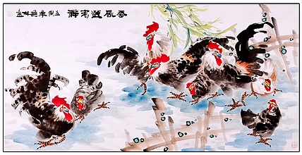 高晓林 （4047）国家一级美术师，江苏省美协会员《春风送吉祥》