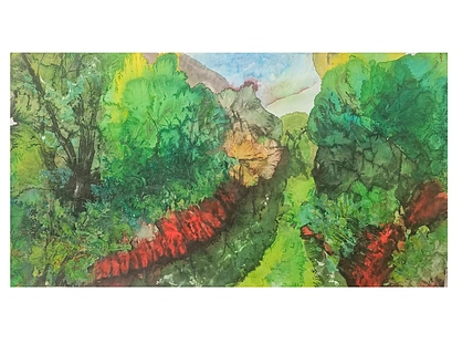 来凤美协副主席 金生 绿水青山系列