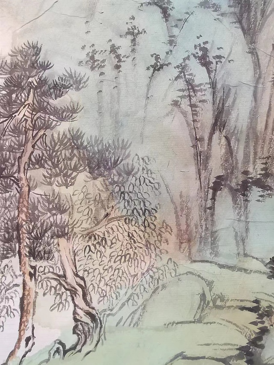 无 小青绿山水