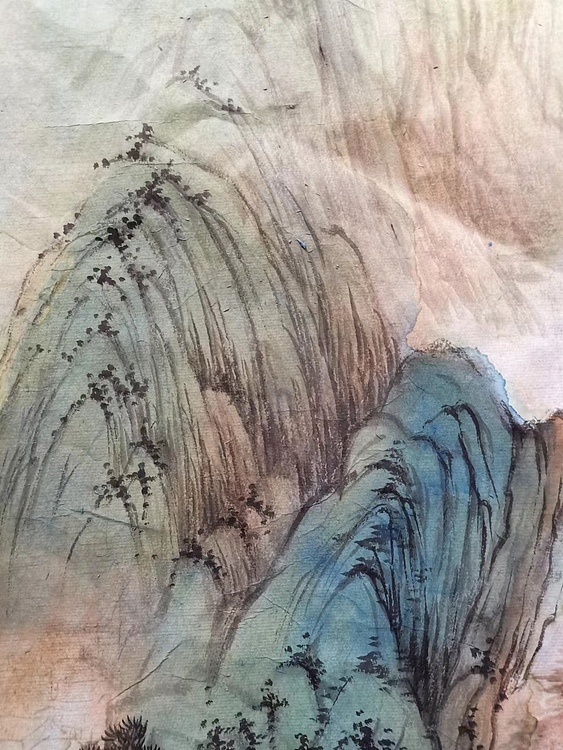 无 小青绿山水