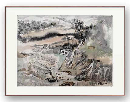 画院研究员 中国画学会理事 中国艺术研究院贾又福山水画工作室 田肃 精品山水作品