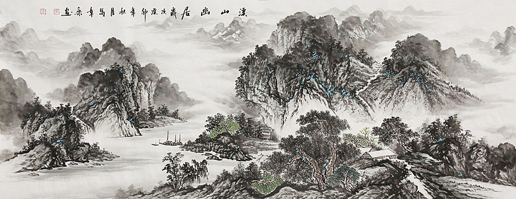 中国书法家协会会员 北京画院特聘书法家 精品山水国画