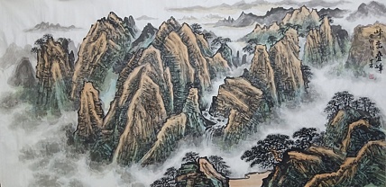 扬州中山书画院特聘画家 国家一级美术师 巫世林 精品山水