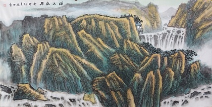 扬州中山书画院特聘画家 国家一级美术师 巫世林 精品山水