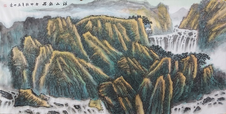 扬州中山书画院特聘画家 国家一级美术师 巫世林 精品山水