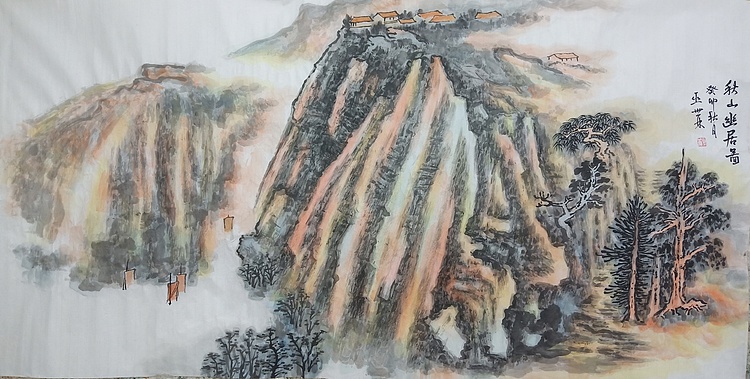 扬州中山书画院特聘画家 国家一级美术师 巫世林 精品山水