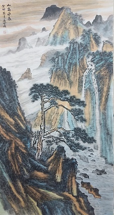 扬州中山书画院特聘画家 国家一级美术师 巫世林 精品山水