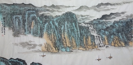 扬州中山书画院特聘画家 国家一级美术师 巫世林 精品山水