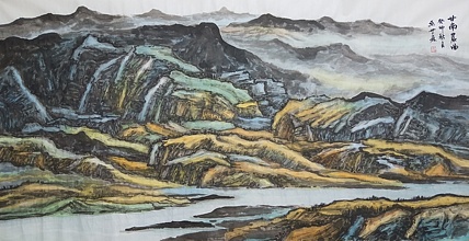扬州中山书画院特聘画家 国家一级美术师 巫世林 精品山水