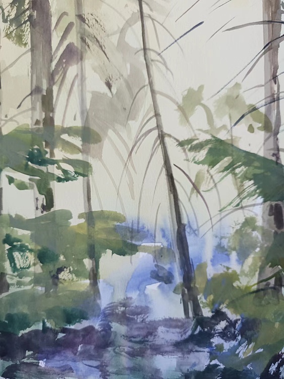 青年书画家 李双 森林