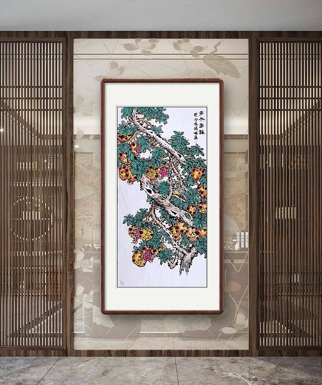 高晓林 （4288）国家一级美术师，江苏省美协会员《多子多福》