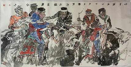 近现代大红袍画家 中国美术家协会会员 王辉