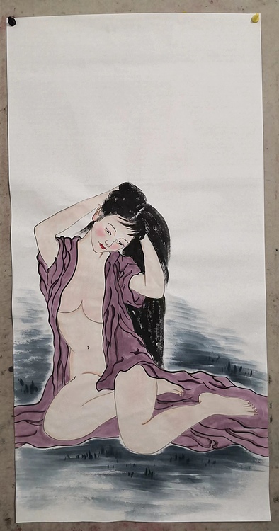 粟承志 美女图