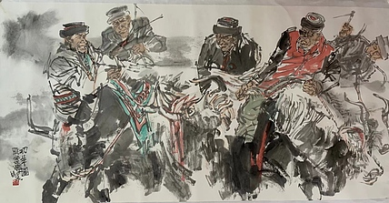 近现代大红袍画家，中国美术家协会会员，王辉