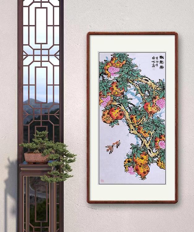高晓林 （4291）国家一级美术师，江苏省美协会员四尺中堂《秋韵图》