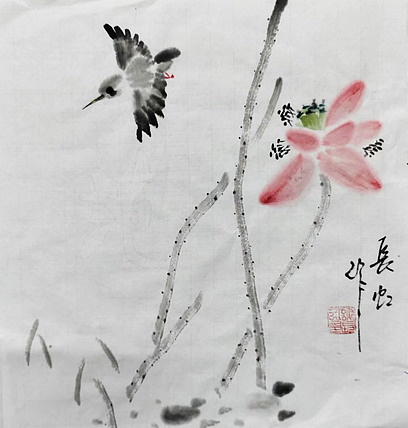 中国国画家协会理事 著名艺术家 谢长虹 花鸟画作品