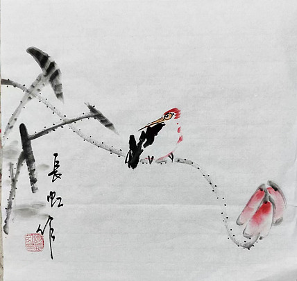 中国国画家协会理事 著名艺术家 谢长虹 花鸟画作品