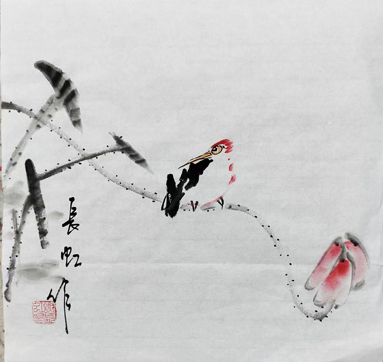 中国国画家协会理事 著名艺术家 谢长虹 花鸟画作品